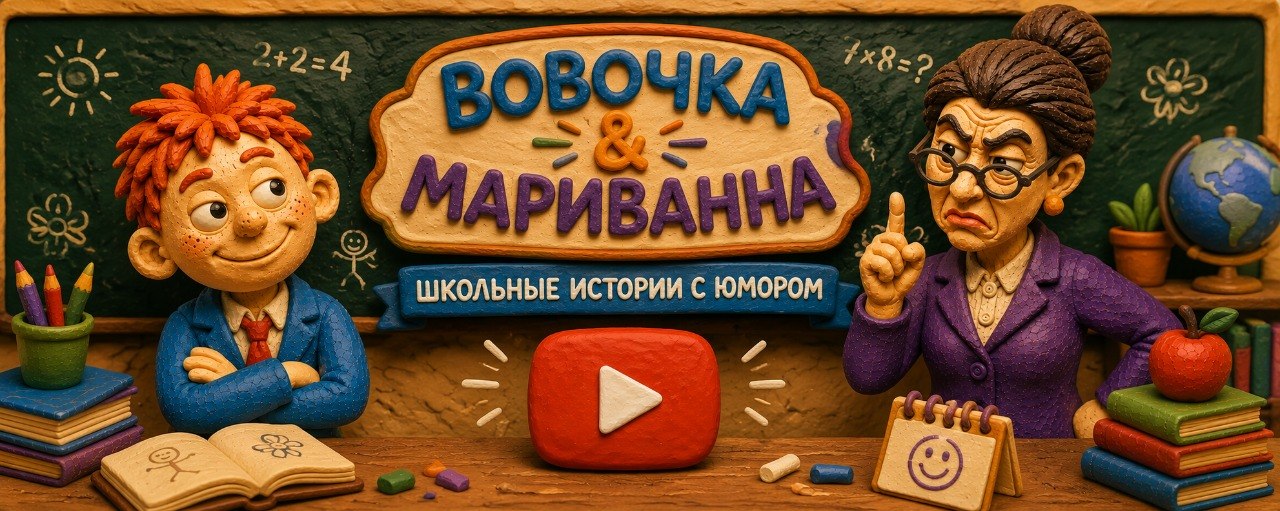 Вовочка и Марь Ванна — пластилиновые школьные анекдоты